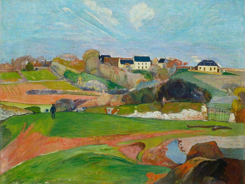 Landscape At Le Pouldu By Paul Gauguin Fine Art Print