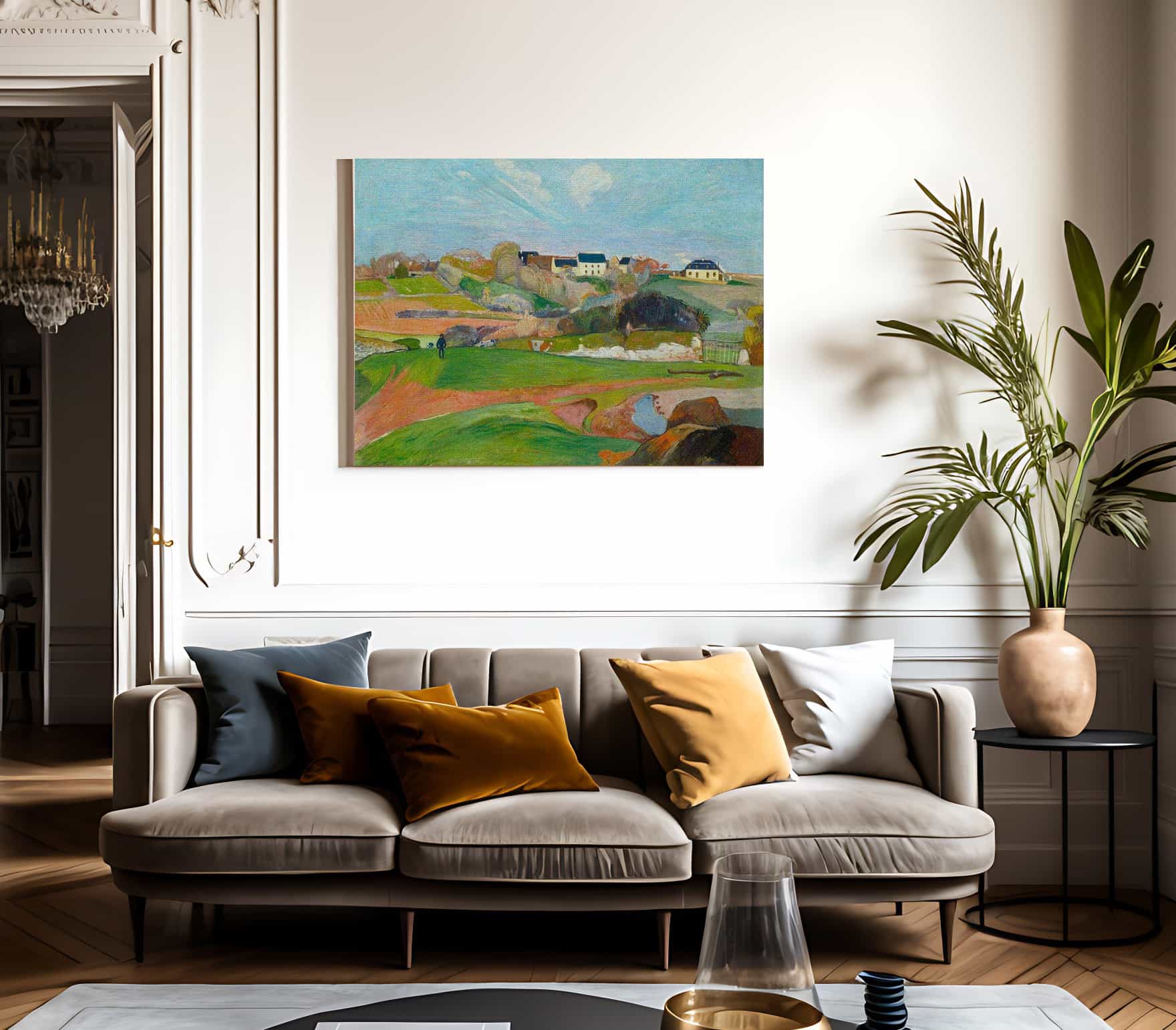 Landscape At Le Pouldu By Paul Gauguin Fine Art Print