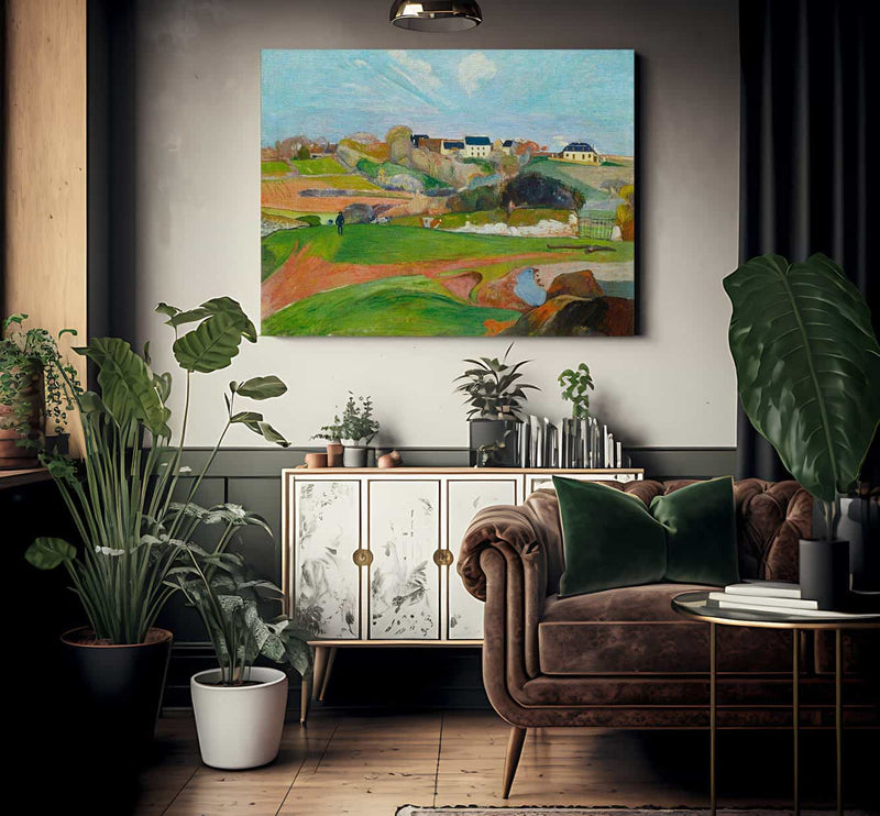 Landscape At Le Pouldu By Paul Gauguin Fine Art Print