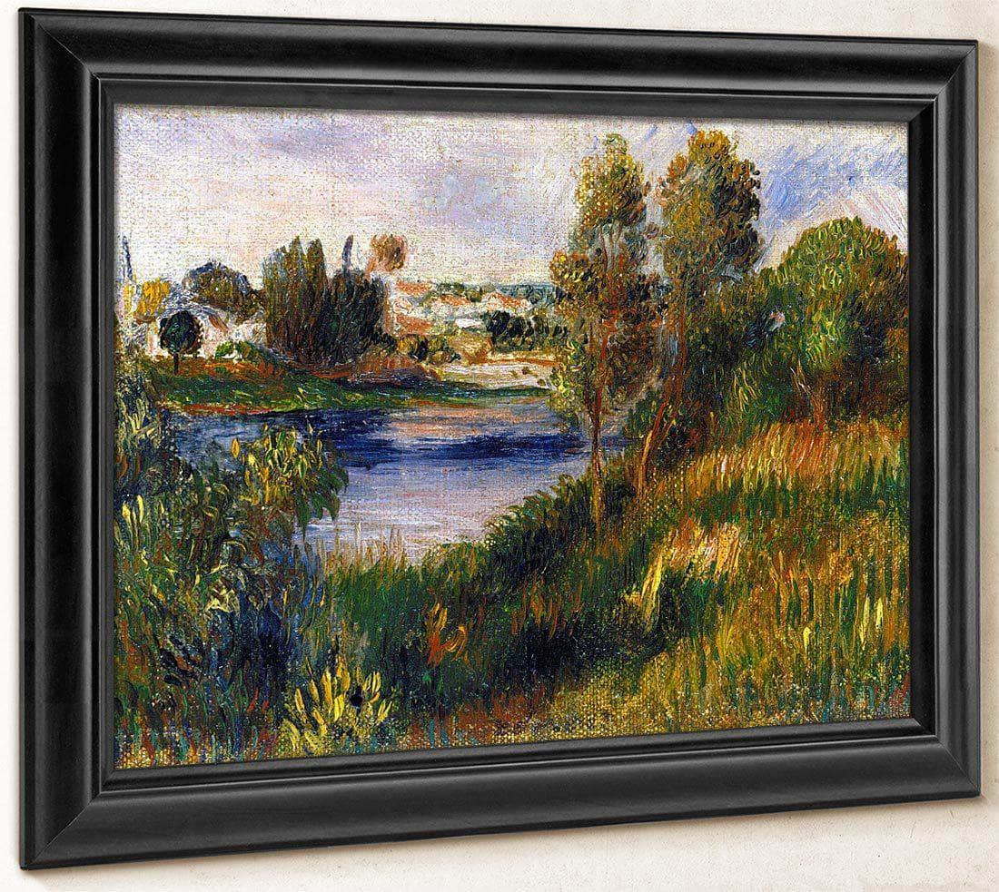 Landscape At Vetheuil By Pierre August Renoir Fine Art Print