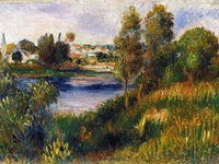Landscape At Vetheuil By Pierre August Renoir Fine Art Print