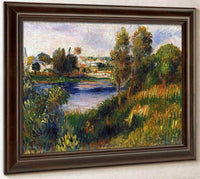 Landscape At Vetheuil By Pierre August Renoir Fine Art Print