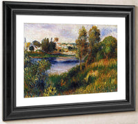 Landscape At Vetheuil By Pierre August Renoir Fine Art Print