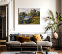 Landscape At Vetheuil By Pierre August Renoir Fine Art Print