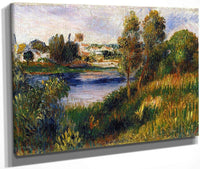 Landscape At Vetheuil By Pierre August Renoir Fine Art Print