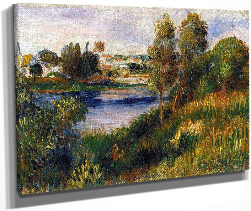 Landscape At Vetheuil By Pierre August Renoir Fine Art Print