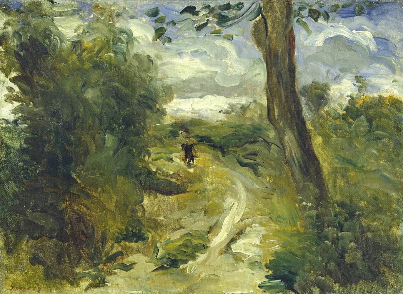Landscape Between Storms Painting Auguste Renoir Canvas Art Fine Art Print