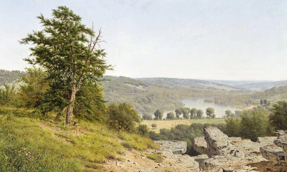 Landscape By Alexander Helwig Wyant Fine Art Print