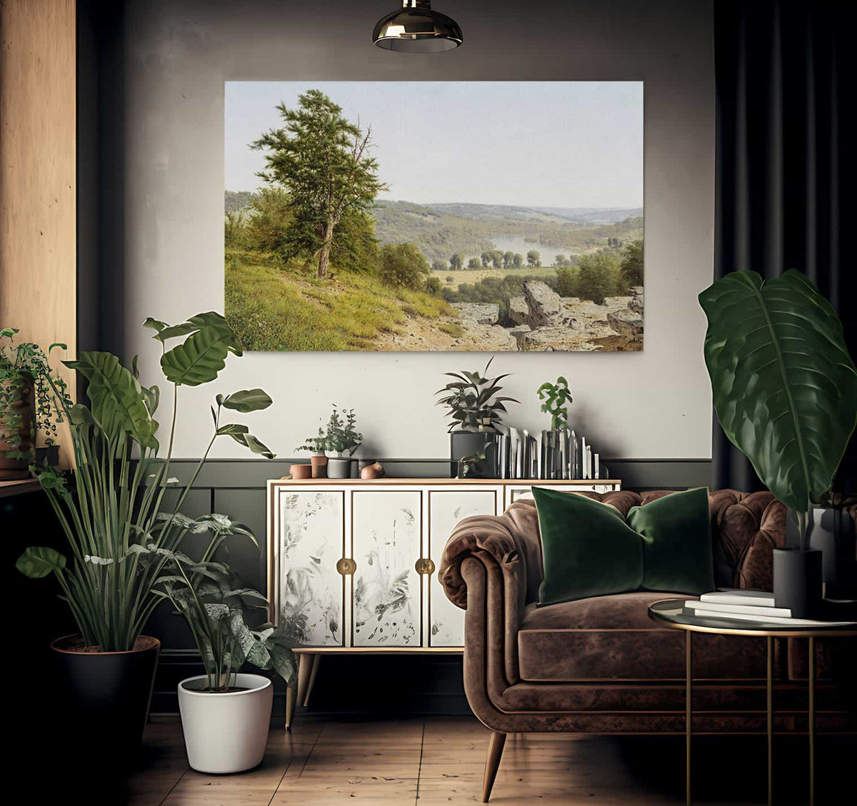 Landscape By Alexander Helwig Wyant Fine Art Print