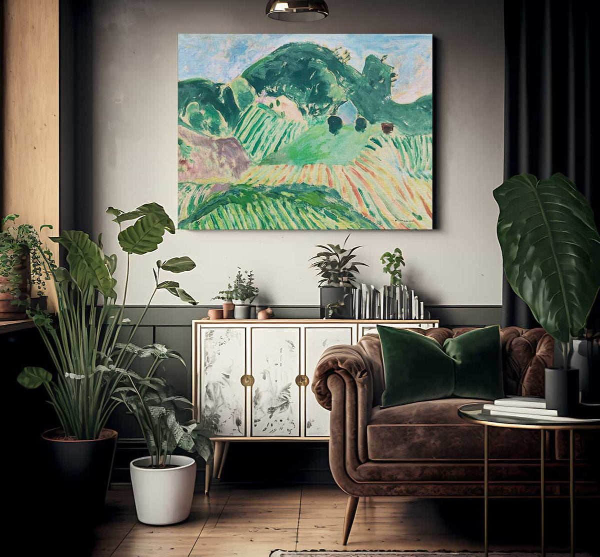 Landscape By Alfred Henry Maurer Fine Art Print