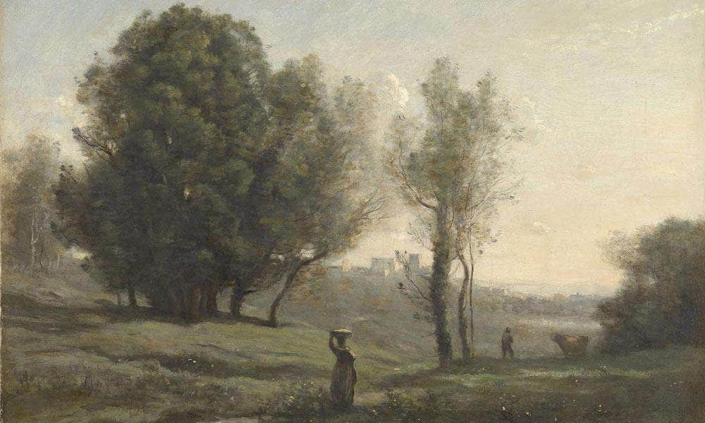 Landscape By Camille Corot Fine Art Print