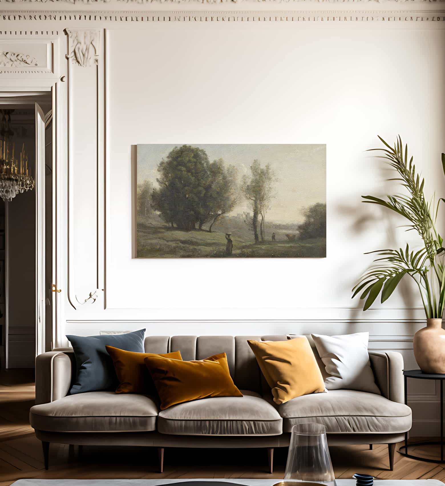 Landscape By Camille Corot Fine Art Print