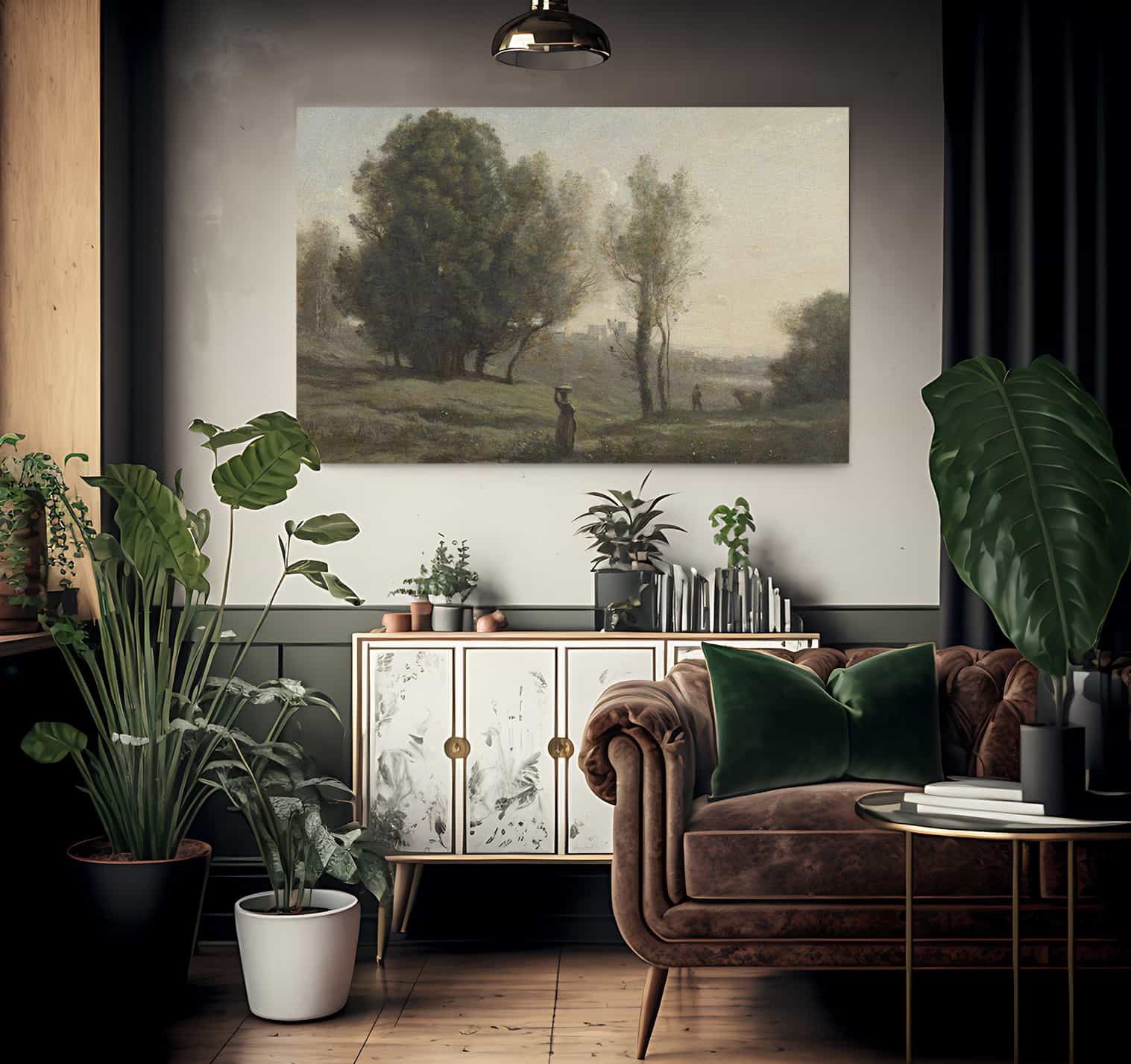Landscape By Camille Corot Fine Art Print