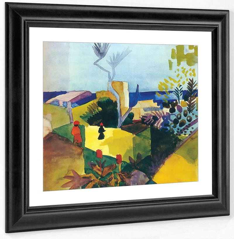 Landscape In Hammamet By August Macke Fine Art Print