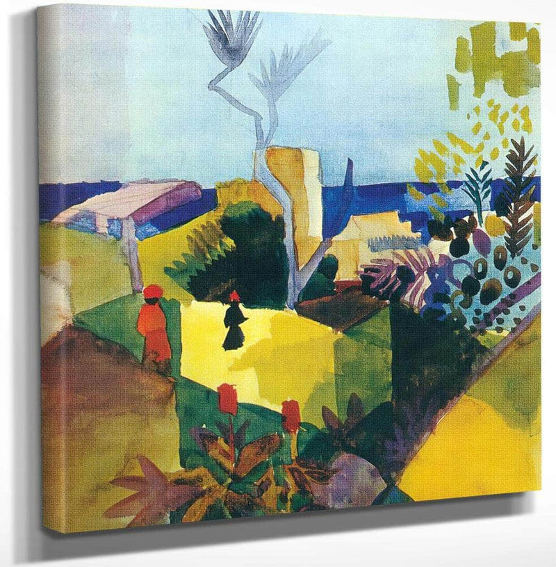 Landscape In Hammamet By August Macke Fine Art Print