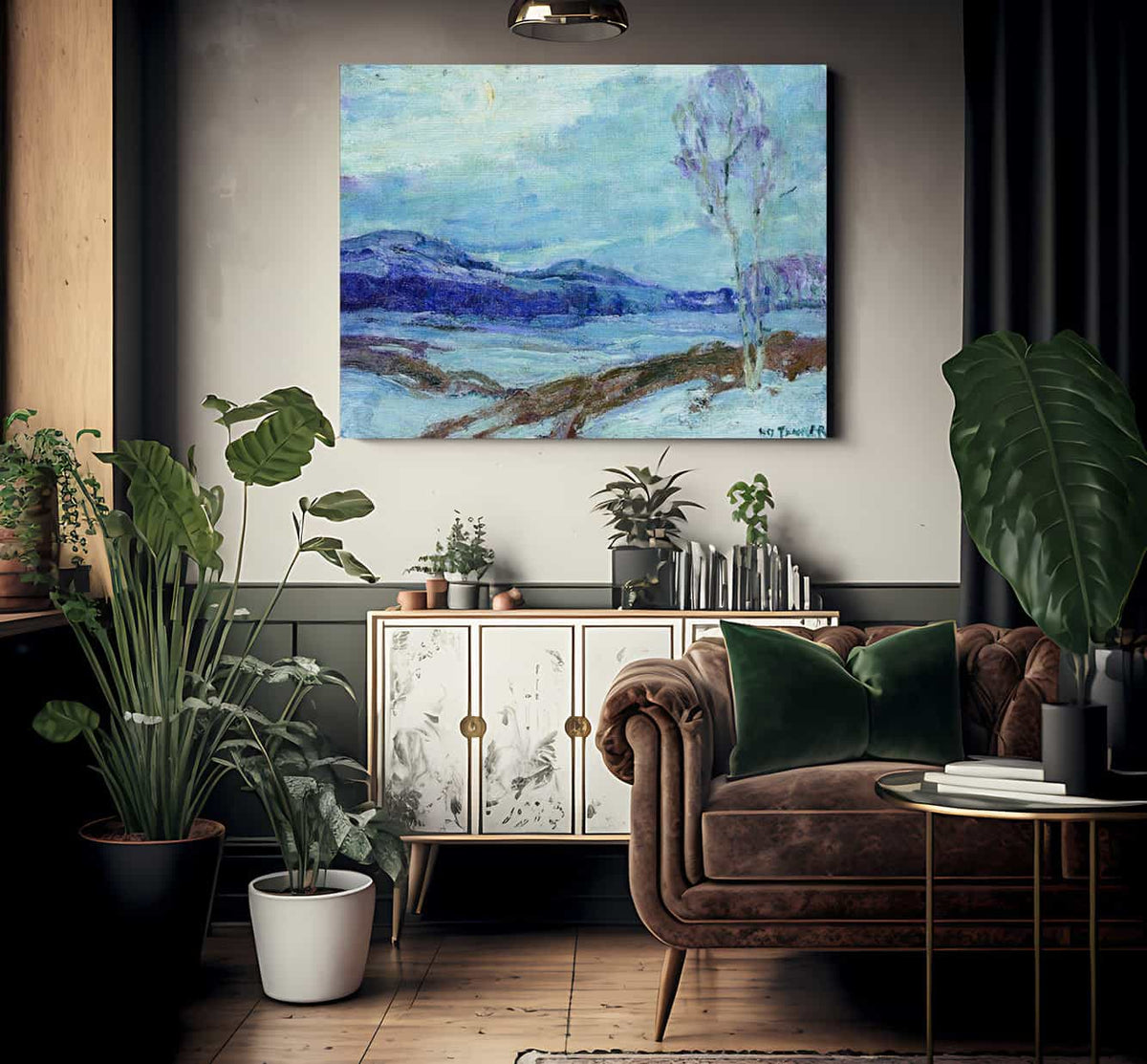 Landscape In Moonlight By Henry Ossawa Tanner Fine Art Print