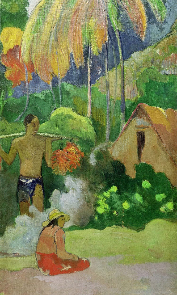 Landscape In Tahiti (Mahana Maa) By Eugene Henri Paul Gauguin Fine Art Print