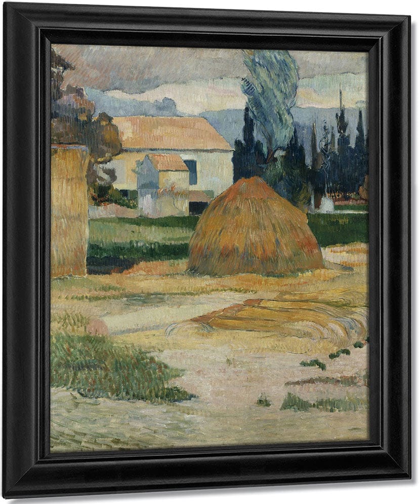 Landscape Near Arles By Eugene Henri Paul Gauguin Fine Art Print