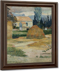 Landscape Near Arles By Eugene Henri Paul Gauguin Fine Art Print