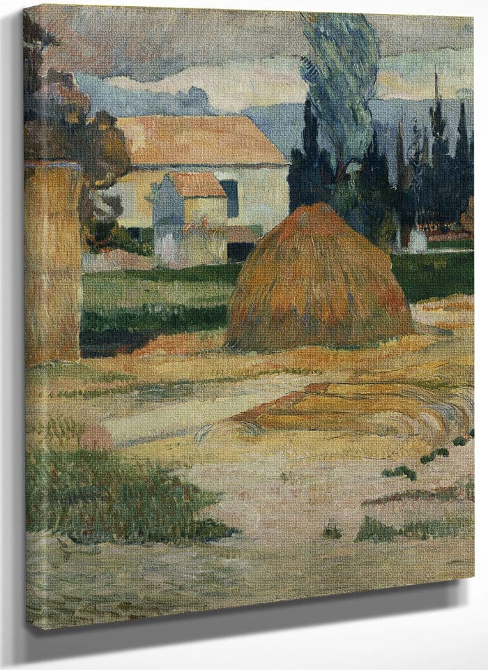 Landscape Near Arles By Eugene Henri Paul Gauguin Fine Art Print