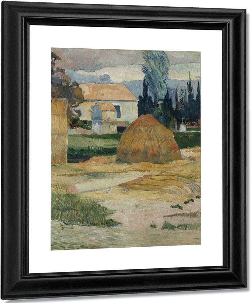 Landscape Near Arles By Eugene Henri Paul Gauguin Fine Art Print
