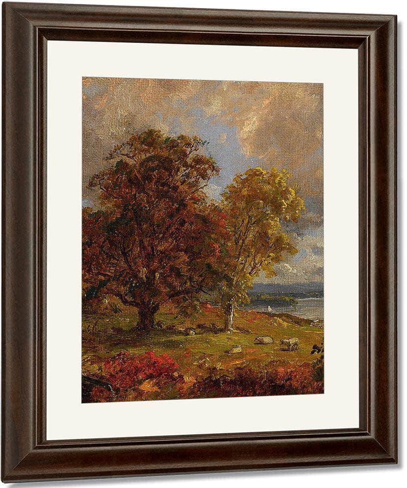 Landscape Near Arles By Eugene Henri Paul Gauguin Fine Art Print