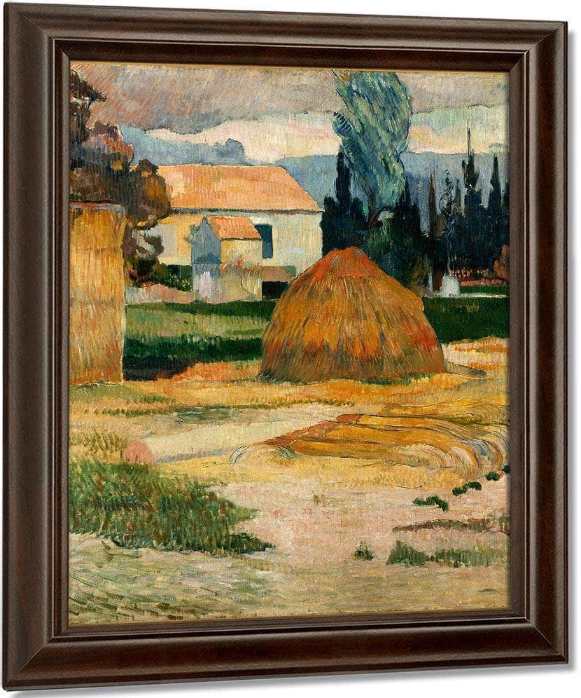 Landscape Near Arles By Paul Gauguin Fine Art Print