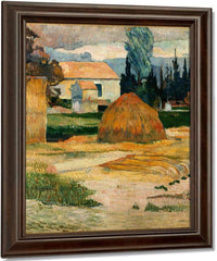 Landscape Near Arles By Paul Gauguin Fine Art Print