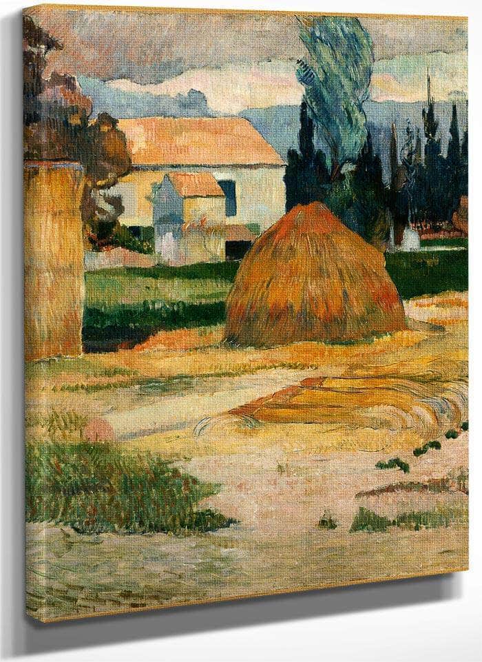 Landscape Near Arles By Paul Gauguin Fine Art Print