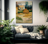 Landscape Near Arles By Paul Gauguin Fine Art Print