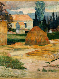 Landscape Near Arles By Paul Gauguin Fine Art Print