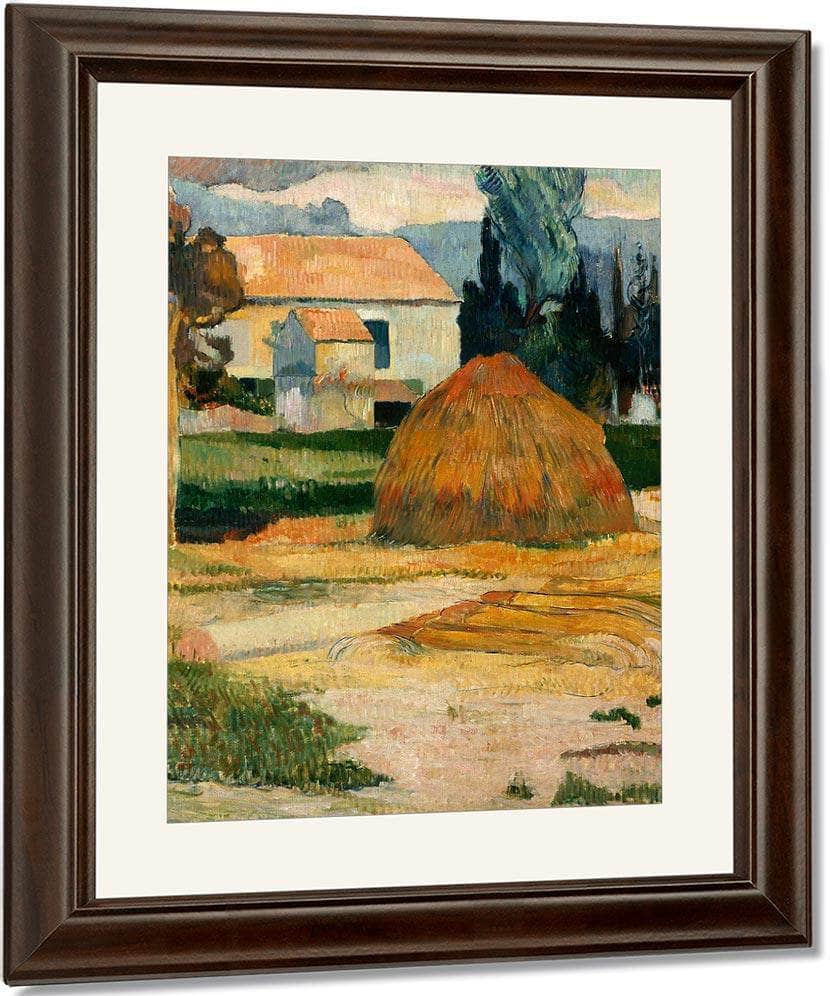 Landscape Near Arles By Paul Gauguin Fine Art Print