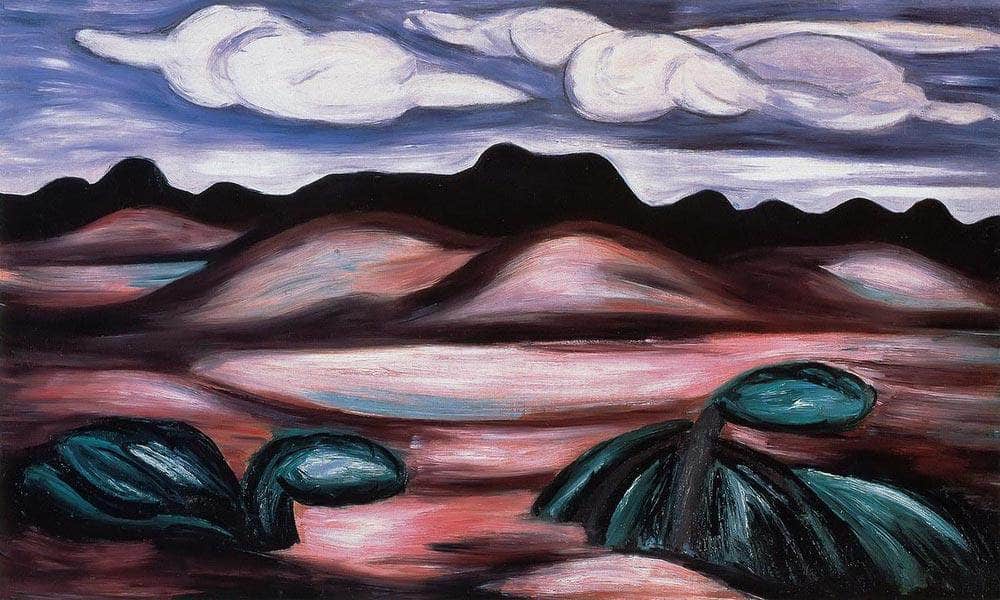 Landscape New Mexico By Marsden Hartley Fine Art Print