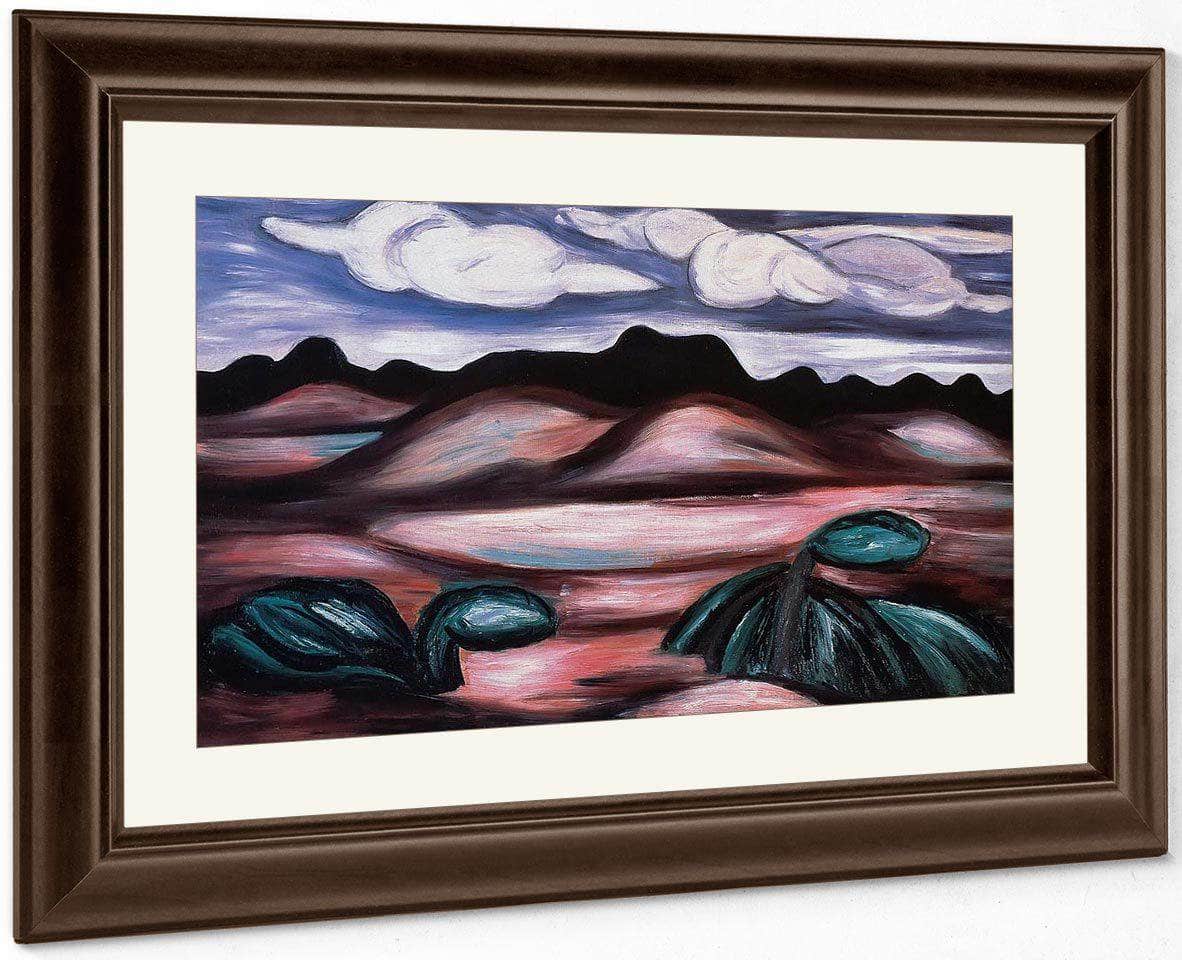 Landscape New Mexico By Marsden Hartley Fine Art Print