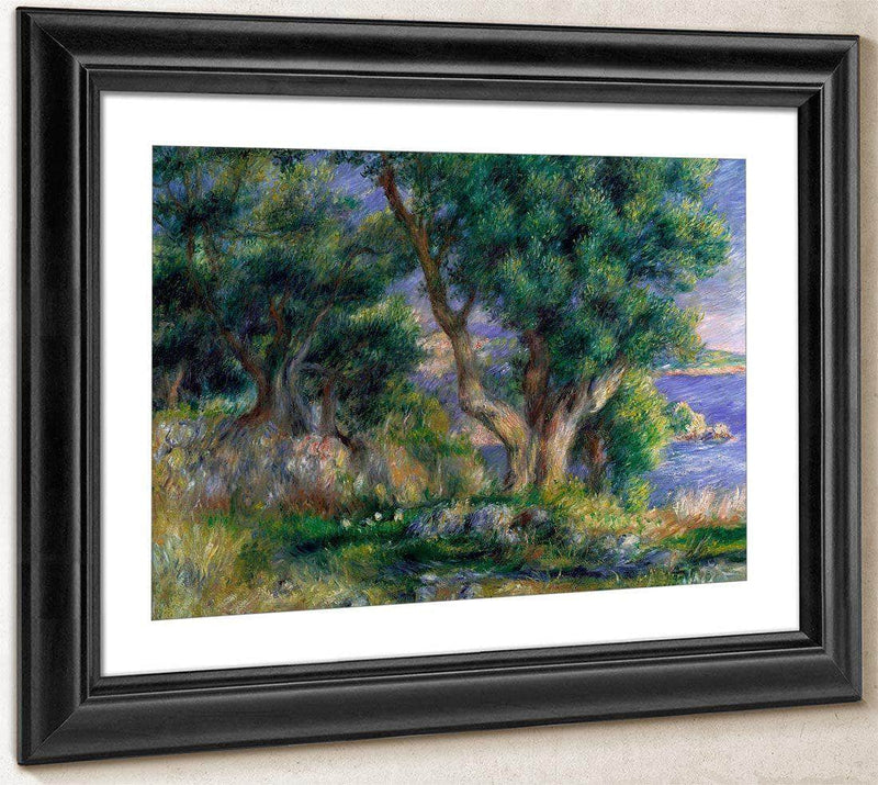 Landscape On The Coast, Near Menton By Pierre August Renoir Fine Art Print