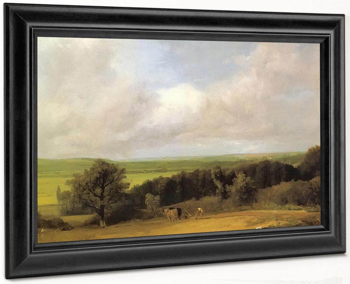 Landscape Ploughing Scene In Suffolk( A Summerland) By John Constable Fine Art Print