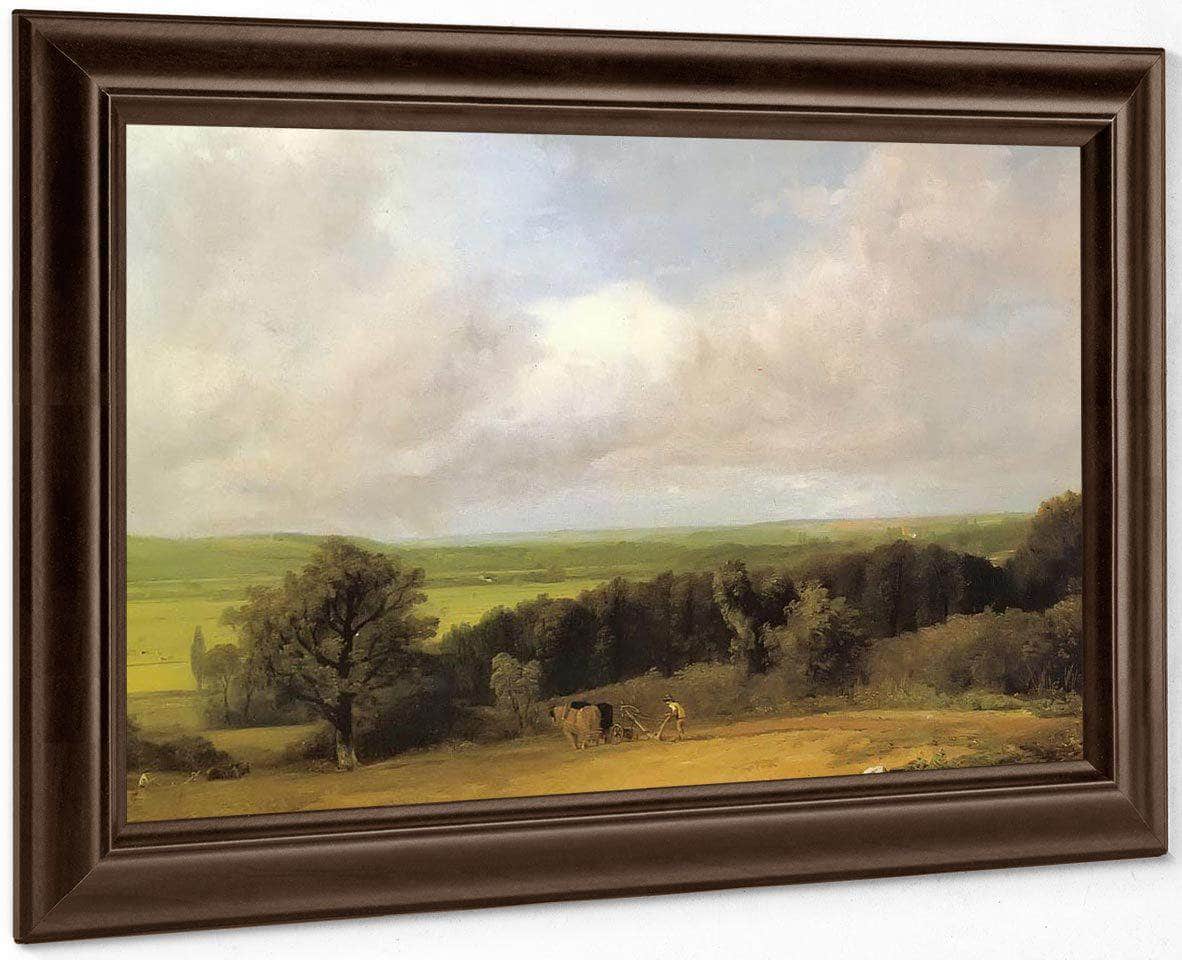 Landscape Ploughing Scene In Suffolk( A Summerland) By John Constable Fine Art Print