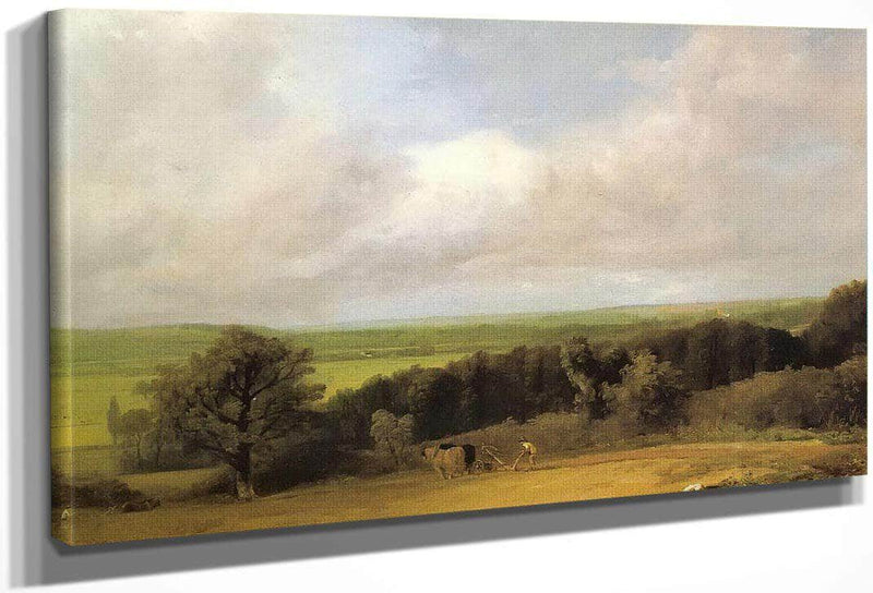 Landscape Ploughing Scene In Suffolk( A Summerland) By John Constable Fine Art Print