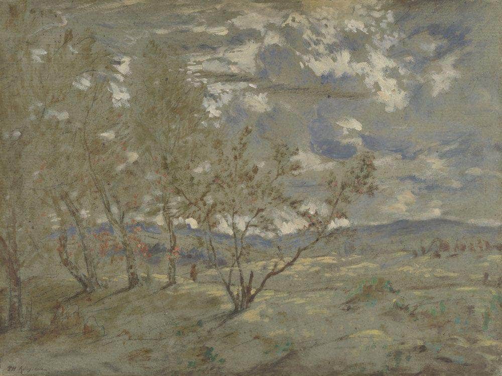 Landscape Sketch 1865 By Theodore Rousseau Fine Art Print