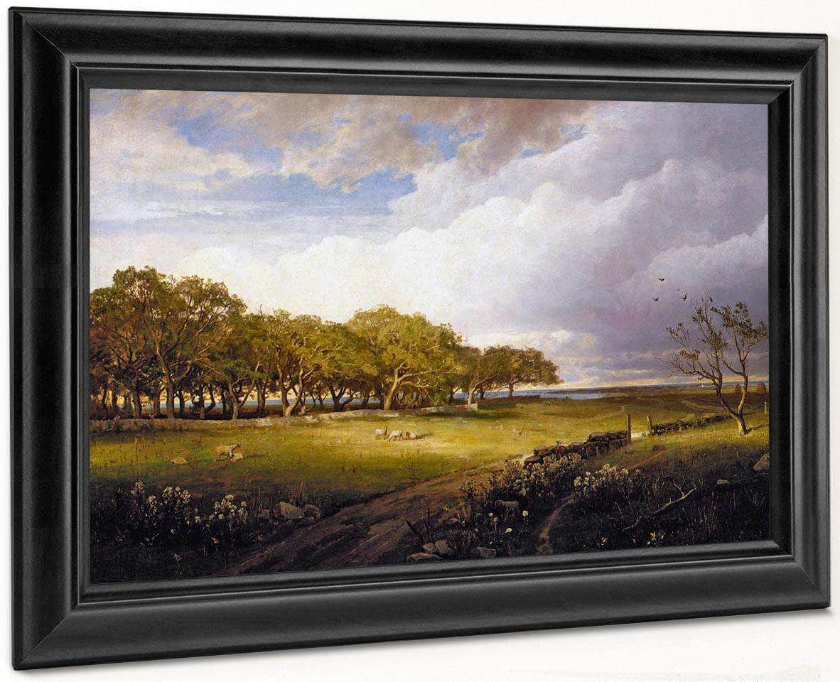 Landscape The Old Orchard At Newport By William Trost Richards Fine Art Print