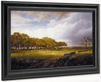 Landscape The Old Orchard At Newport By William Trost Richards Fine Art Print