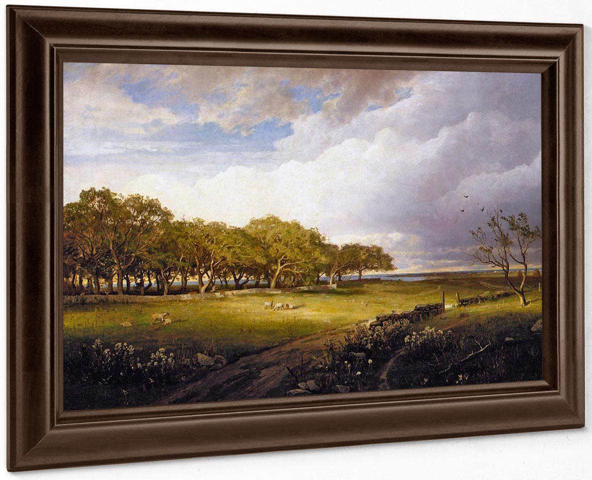 Landscape The Old Orchard At Newport By William Trost Richards Fine Art Print