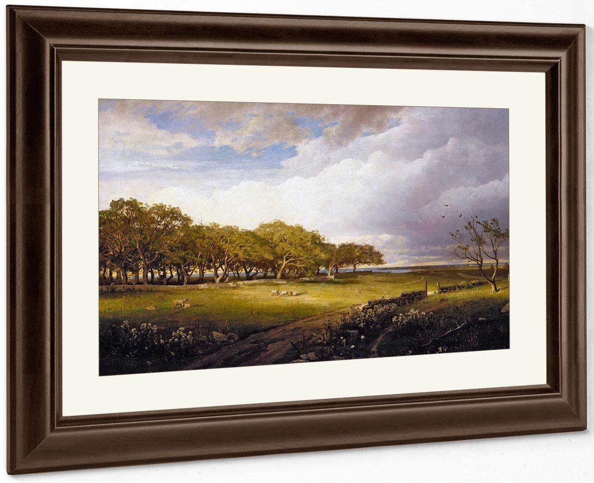 Landscape The Old Orchard At Newport By William Trost Richards Fine Art Print