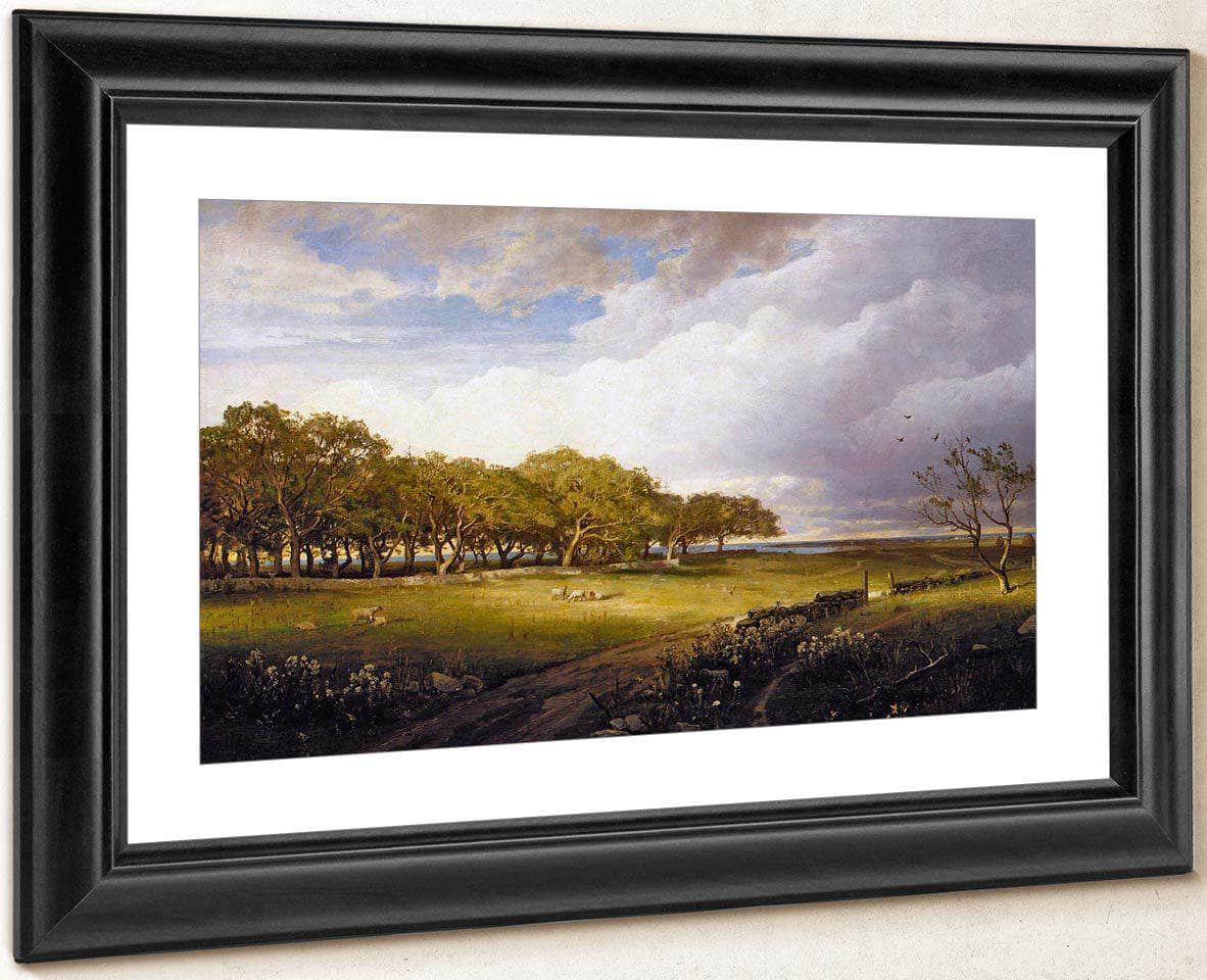 Landscape The Old Orchard At Newport By William Trost Richards Fine Art Print