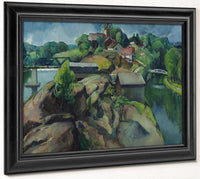 Landscape   Two Rivers By Leon Kroll Fine Art Print