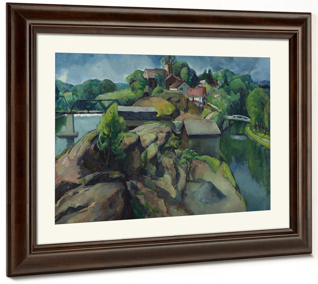 Landscape   Two Rivers By Leon Kroll Fine Art Print