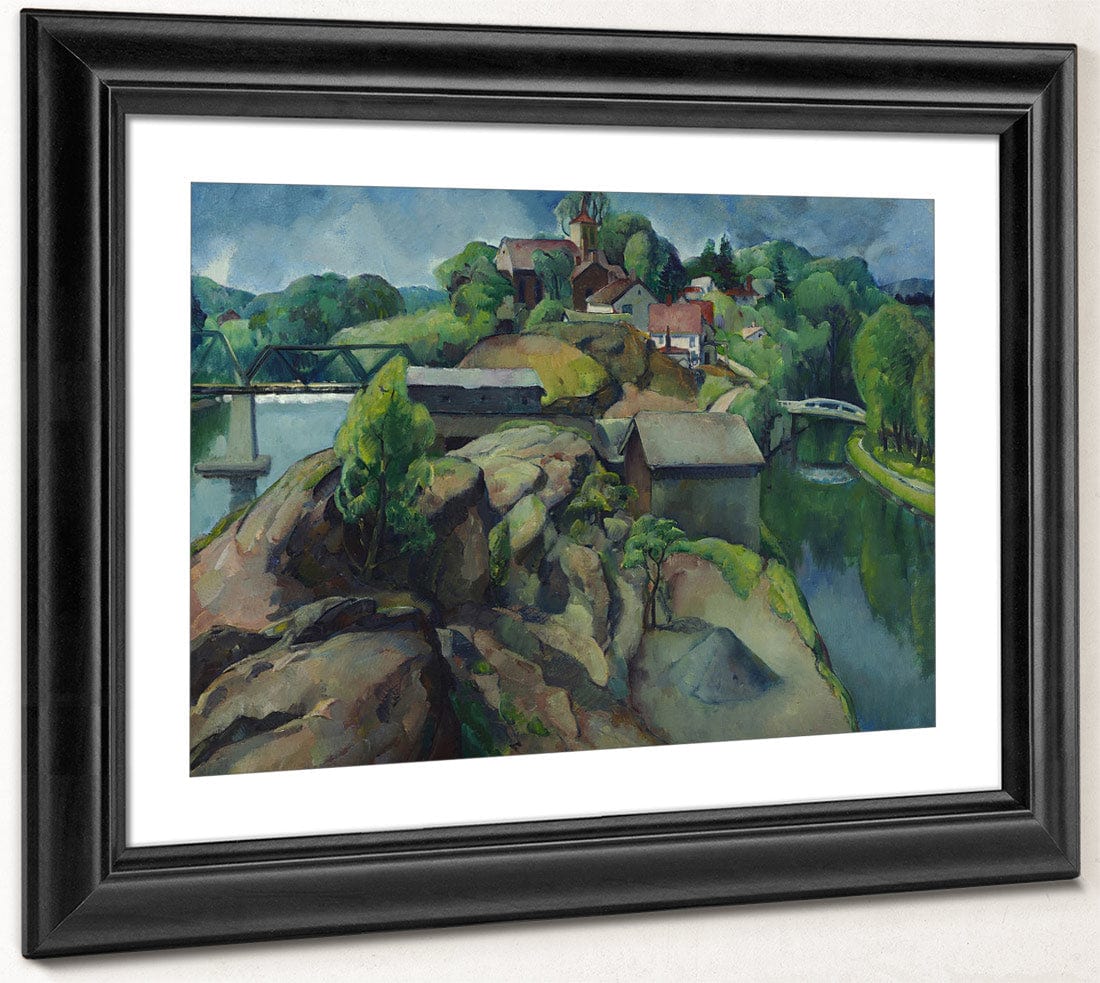Landscape   Two Rivers By Leon Kroll Fine Art Print