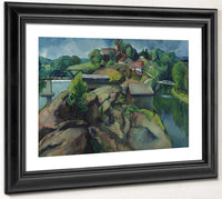 Landscape   Two Rivers By Leon Kroll Fine Art Print