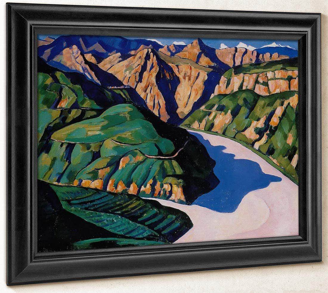Landscape Vence By Marsden Hartley Fine Art Print