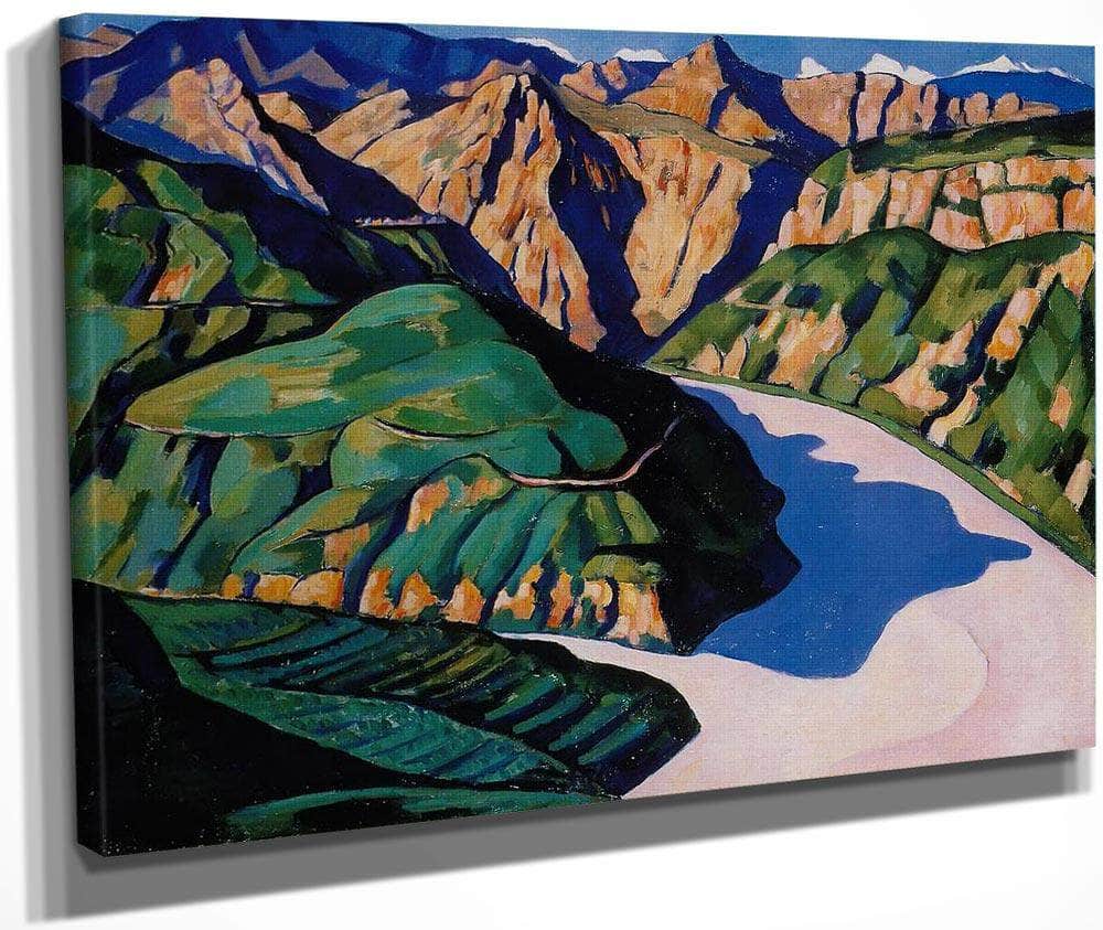 Landscape Vence By Marsden Hartley Fine Art Print